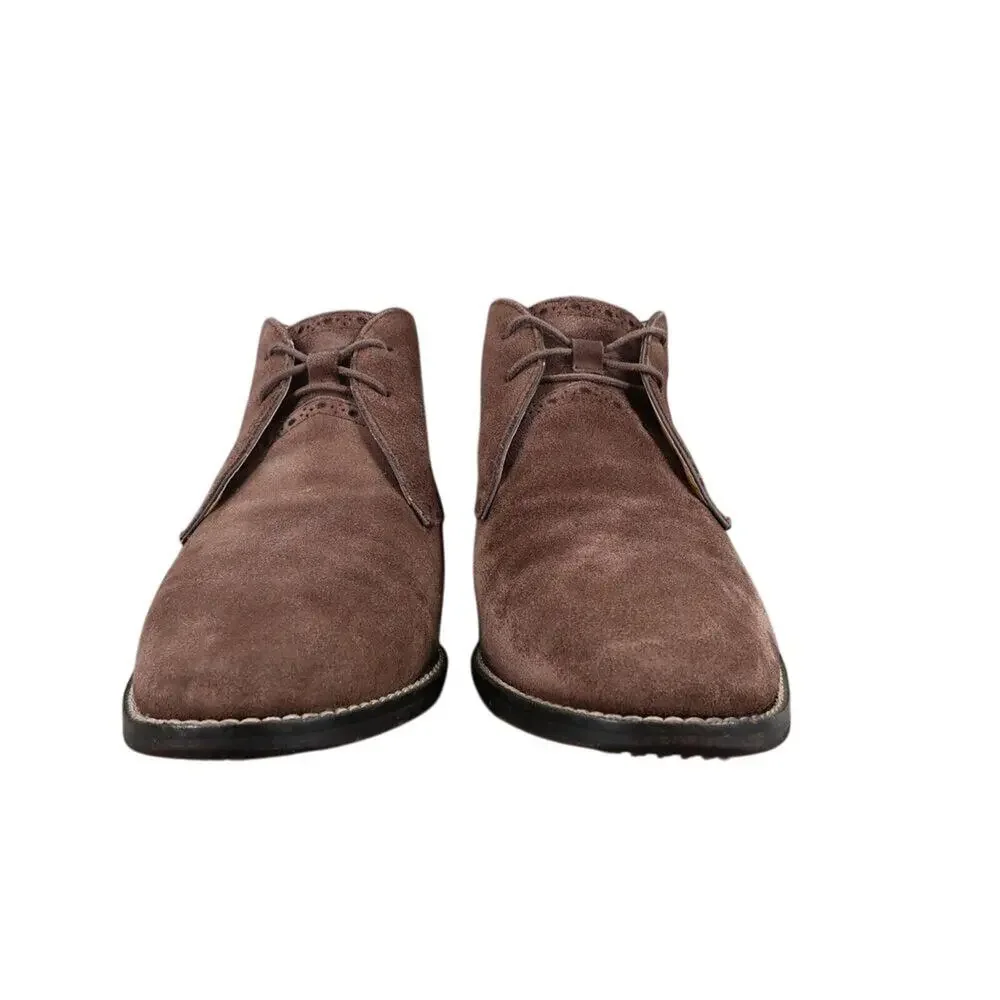 Cole Haan Shoes Mens 7 Boots Dress Chukka Desert Grand Os Brogue Leather Brown